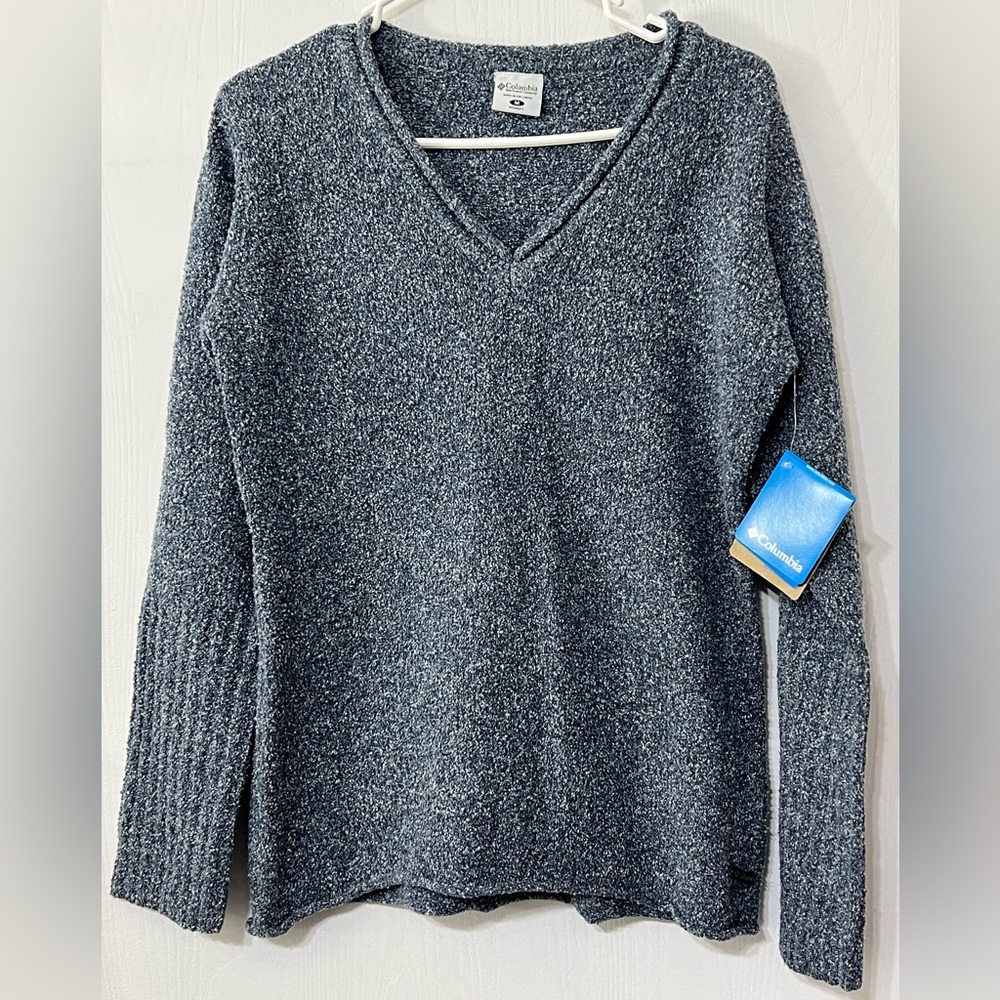 NWT Columbia Nubby Nouveau V Neck Sweater